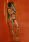 PASTEL GRAS SUR PAPIER 65X50 1997